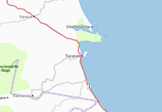 Karte Stadtplan Tucacas