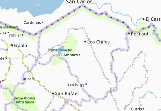 Karte Stadtplan El Amparo