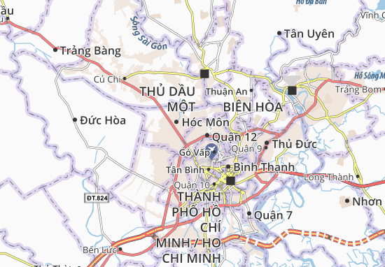Karte Stadtplan Tân Chánh Hiệp