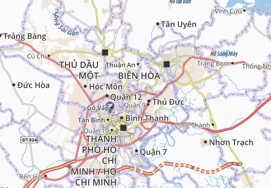 Karte Stadtplan Tam Bình