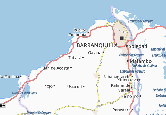 Tubará Map