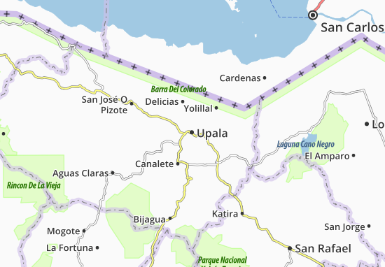 Upala Map
