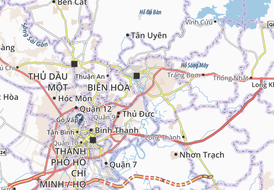 Karte Stadtplan Bình An