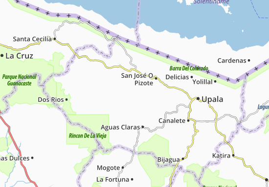 Cuatro Bocas Map
