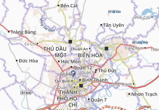 Kaart Plattegrond Bình Nhâm
