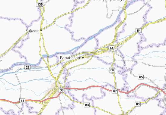 Karte Stadtplan Papanasam