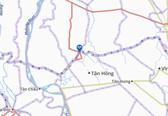 Karte Stadtplan Tân Hộ Cơ