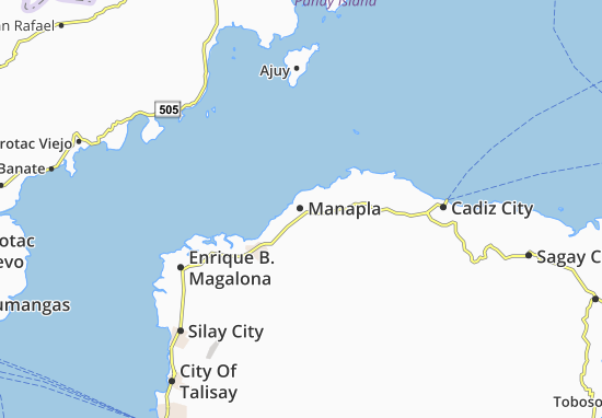 Kaart Plattegrond Manapla