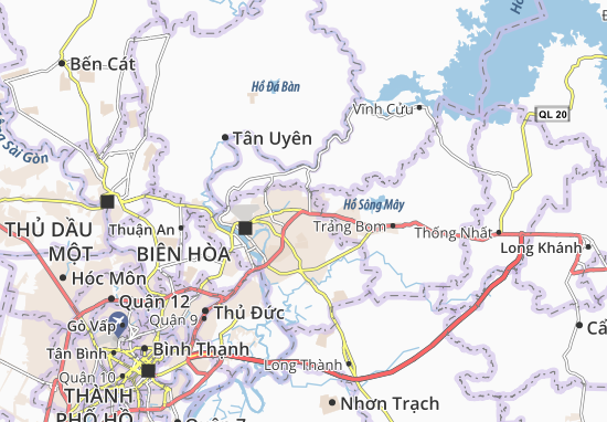 Tân Biên Map