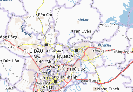 Karte Stadtplan Thái Hòa