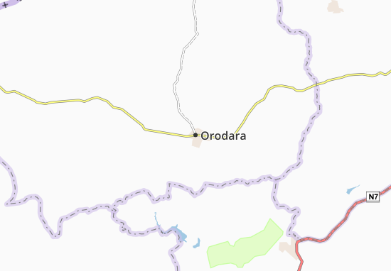 Kaart Plattegrond Orodara