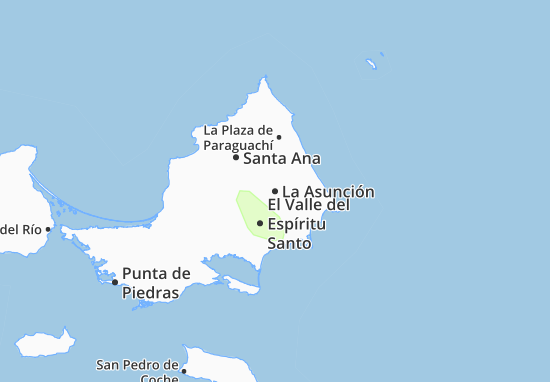Karte Stadtplan La Asunción