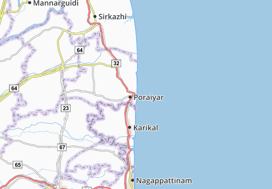 Kaart Plattegrond Tarangambadi