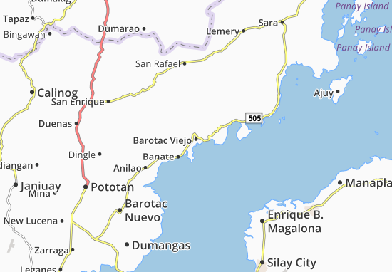 Karte Stadtplan Barotac Viejo