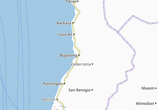 Karte Stadtplan Bugasong