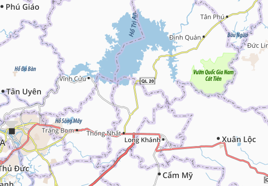 Kaart Plattegrond Gia Tân 1