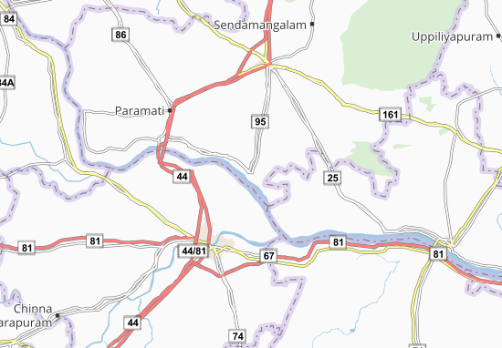 Karte Stadtplan Mohanur
