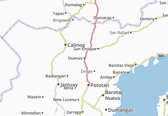 Karte Stadtplan Duenas