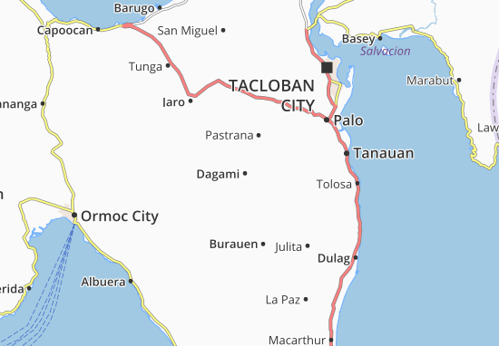 Karte Stadtplan Dagami