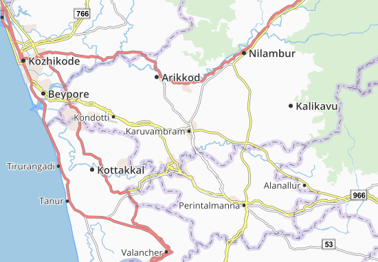 Karte Stadtplan Karuvambram