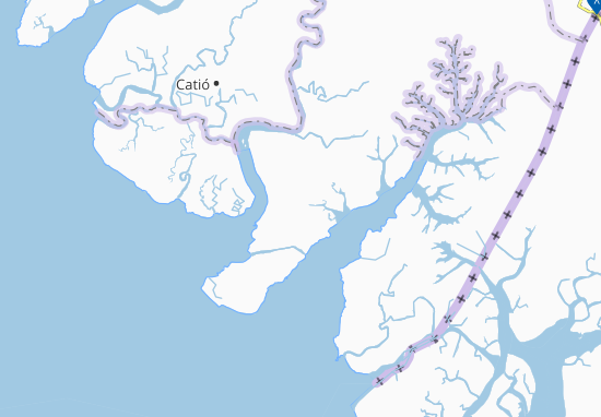 Karte Stadtplan Cabedu Nalu i Sosso