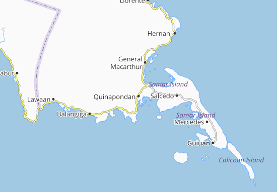 Mapa Quinapondan