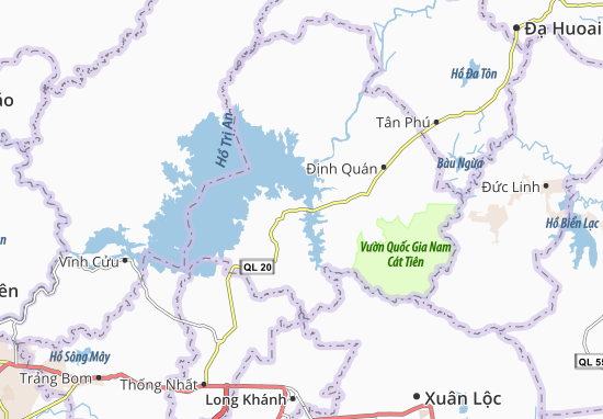 La Ngà Map