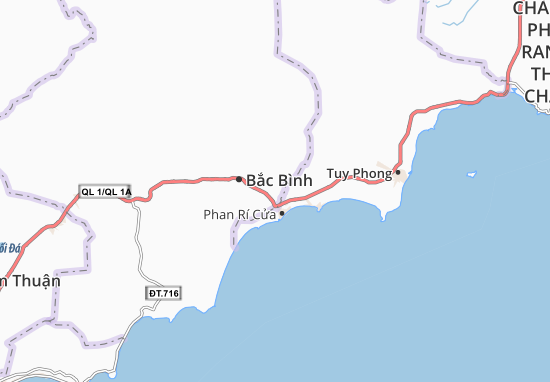 Karte Stadtplan Phan Hòa