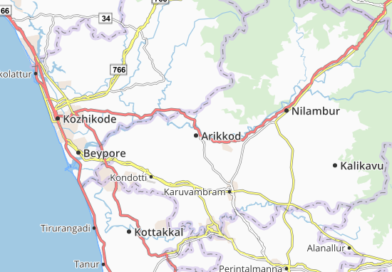 Karte Stadtplan Arikkod