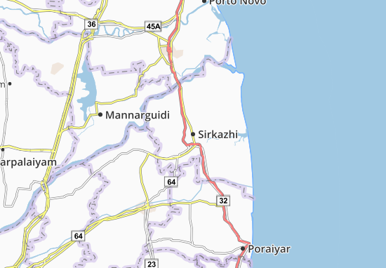 Kaart Plattegrond Sirkazhi