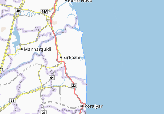Karte Stadtplan Tirumullaivasal
