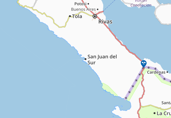 San Juan del Sur Map