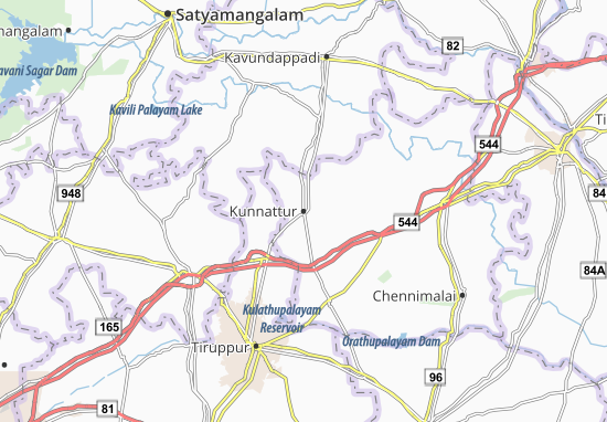 Karte Stadtplan Kunnattur
