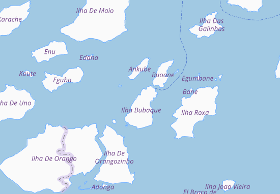 Kaart Plattegrond Bubaque