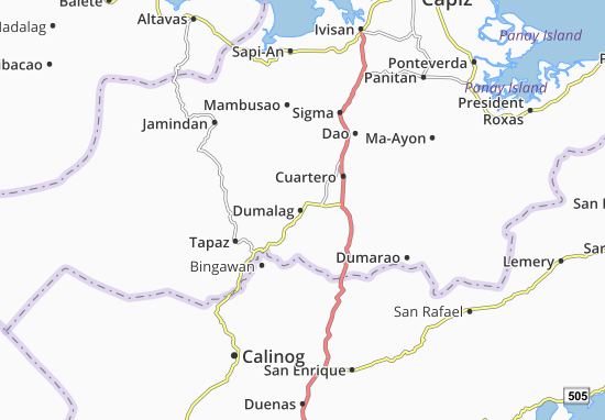Karte Stadtplan Dumalag