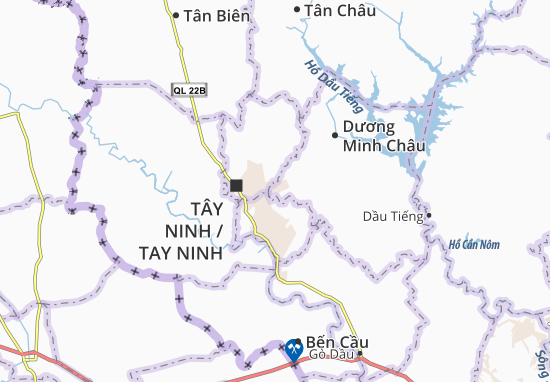 Karte Stadtplan Bàu Năng