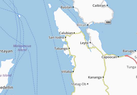 Mapa Tabango