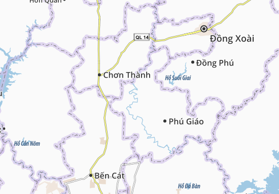 Karte Stadtplan An Linh