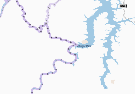 Karte Stadtplan Djimbala Tombon