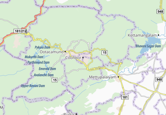 Coonoor Map