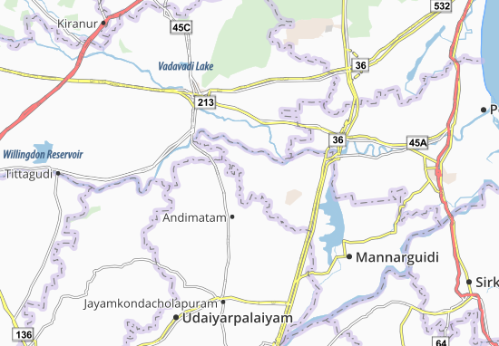 Kaart Plattegrond Srimushnam
