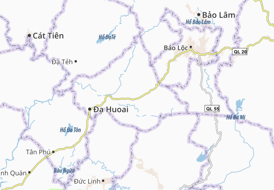 Xã Đạ M&#x60;Ri Map