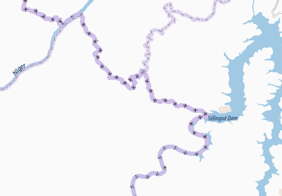 Karte Stadtplan Foulaboufarane