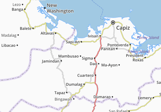 Karte Stadtplan Mambusao