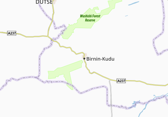 Karte Stadtplan Birnin-Kudu