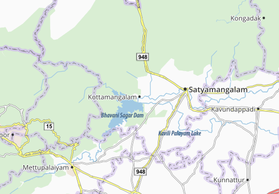 Karte Stadtplan Kottamangalam