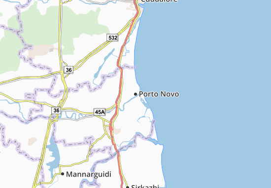 Mapa Porto Novo