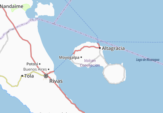 Mapa Moyogalpa
