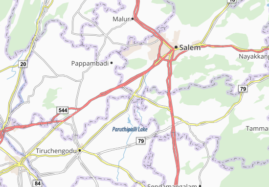 Karte Stadtplan Attayyampatti