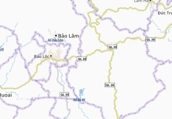 Karte Stadtplan Đinh Trang Hòa